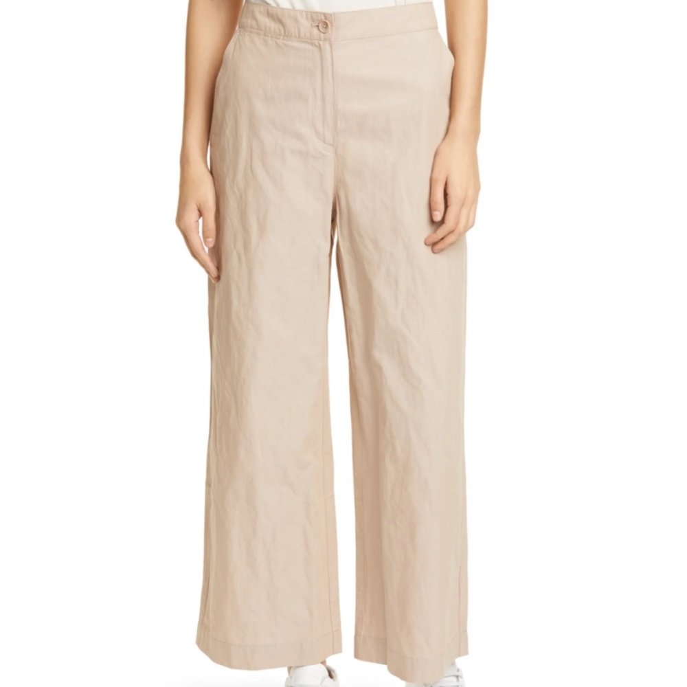 Eileen Fisher cotton wide leg pant size 6 NWOT